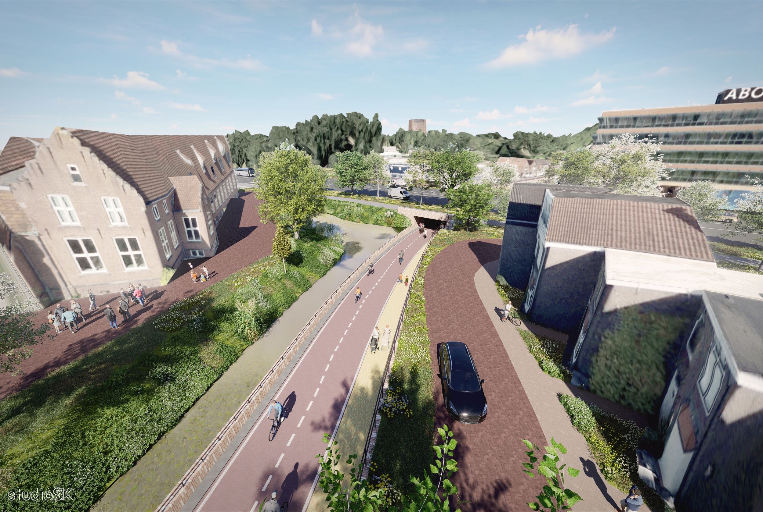 Impressie nieuwe situatie Keern-Midden ©Movares/studioSK