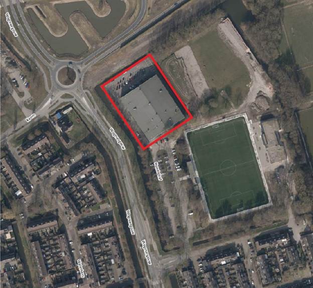 De projectlocatie aan de Wogmergouw in Zwaag